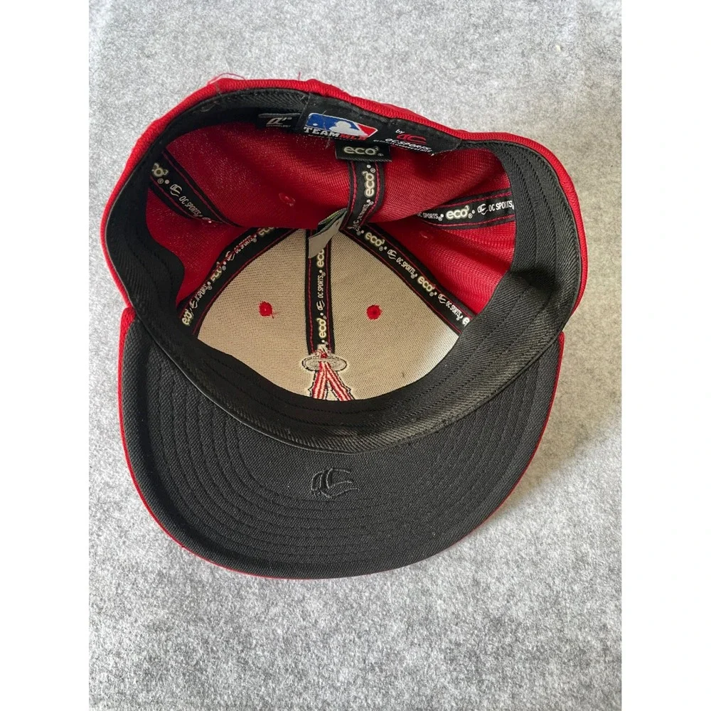 OC Sports 2019 Los Angeles Angels MLB Red A-Flex Stretch Fit Cap S/M Q3 Eco